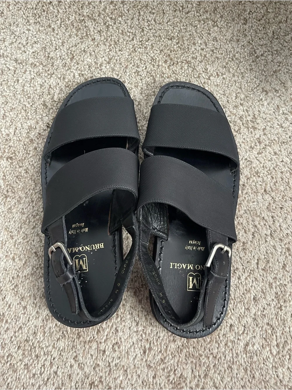 Bruno Magli vintage Black Men's leather Sandals